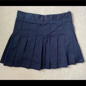 Navy Blue Brandy Melville Pleated Skirt